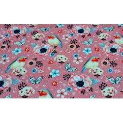 Baumwolle Rotkehlchen rosa